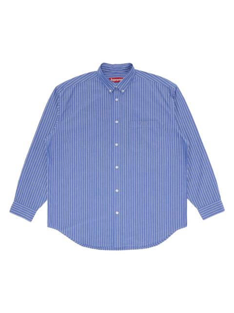 Supreme Loose Fit Stripe Shirt 'Blue'