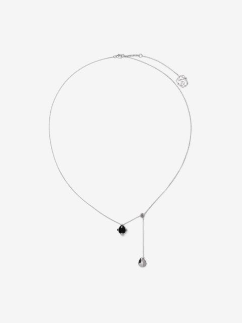 Onyx Shield Pendant Necklace