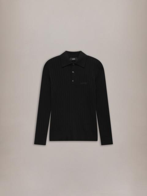 AMIRI AMIRI SOFT RIB KNIT POLO