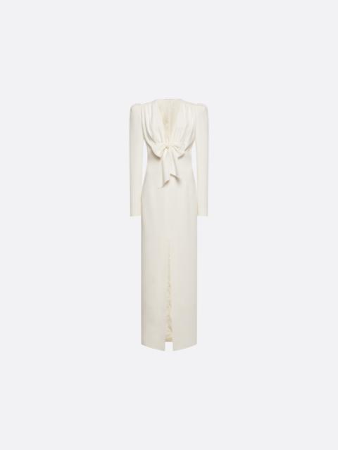 Alessandra Rich CADY EVENING DRESS WITH FRONT SPLIT
