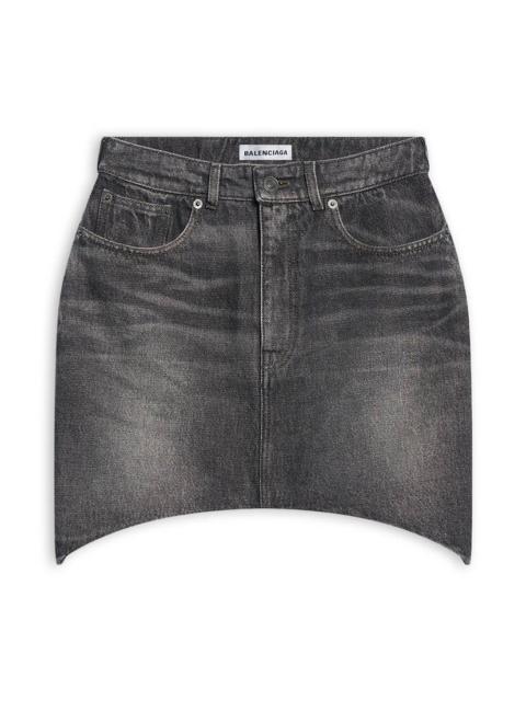 BALENCIAGA Women's Hourglass Skirt  in Black