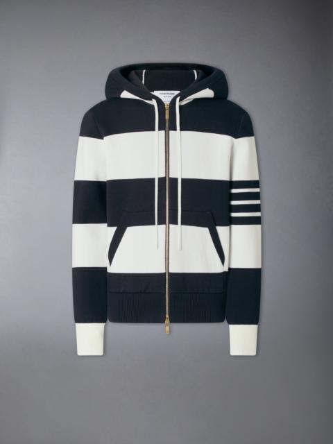 Thom Browne HECTOR 4-BAR RUGBY ZIP UP HOODIE