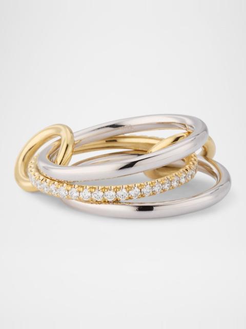 Spinelli Kilcollin Sonny Two-Tone Ring with Diamonds