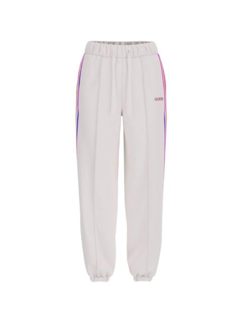GUESS USA logo-detail stripe track pants