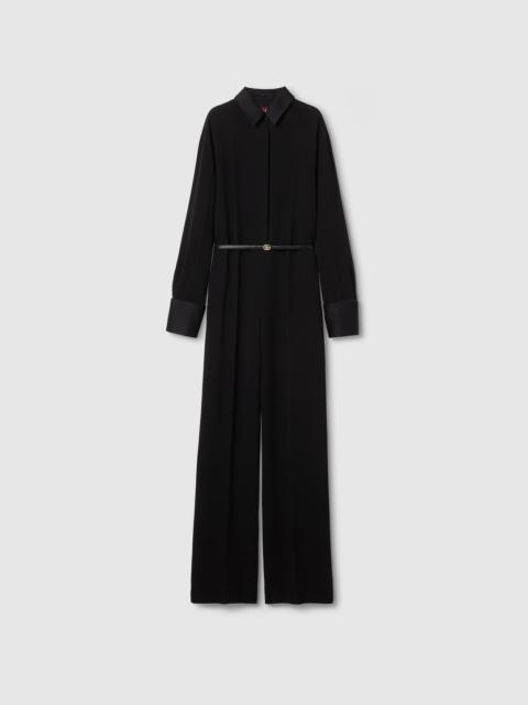 GUCCI Heavy viscose sable jumpsuit