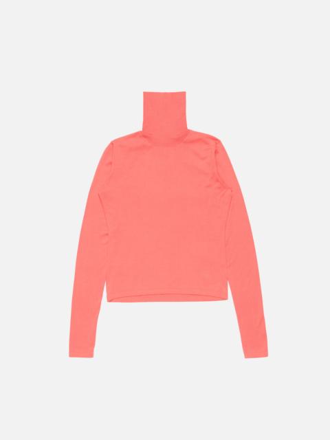 Acne Studios Fine silk turtleneck - Peach pink
