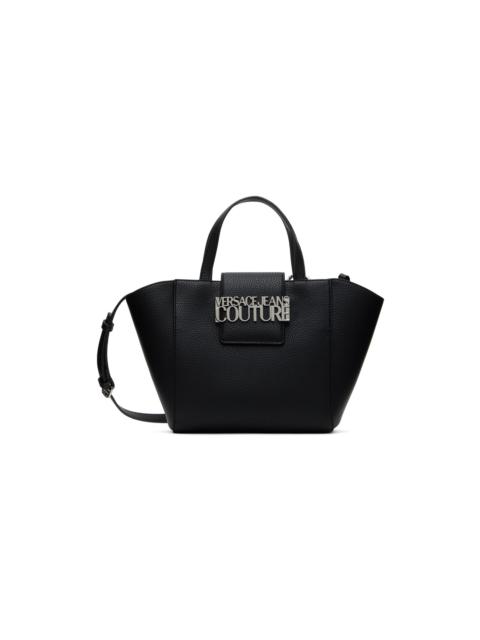 VERSACE JEANS COUTURE Black Faux-Leather Tote