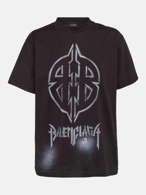 BALENCIAGA 금속 BB 코튼 티셔츠