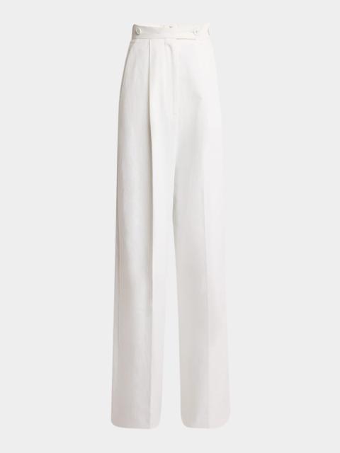 Givenchy Pleated Wide Leg Trousers