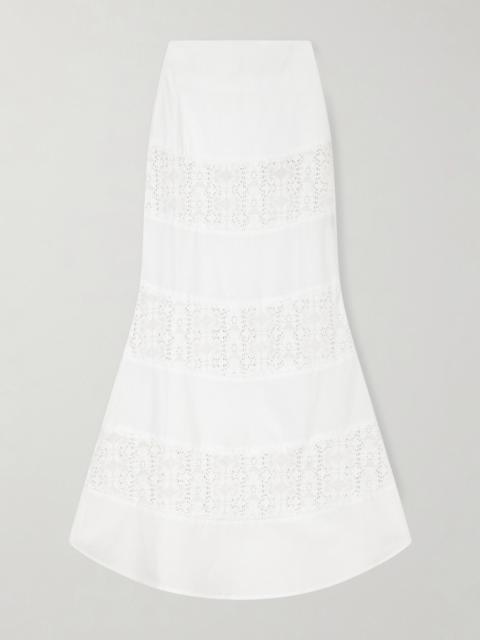 DESTREE Noemi Embroidered Cotton Skirt