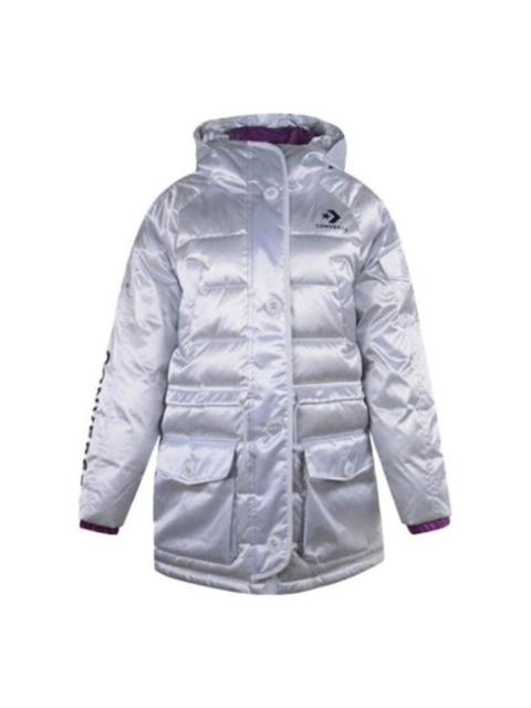Converse (WMNS) Converse Iridescent Sideline Down Jacket 'Silver' 10006987-A01