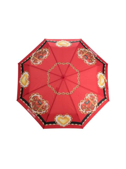 heart-print umbrella