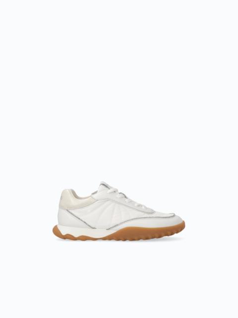 PINKO LEATHER SNEAKERS WITH RHINESTONES