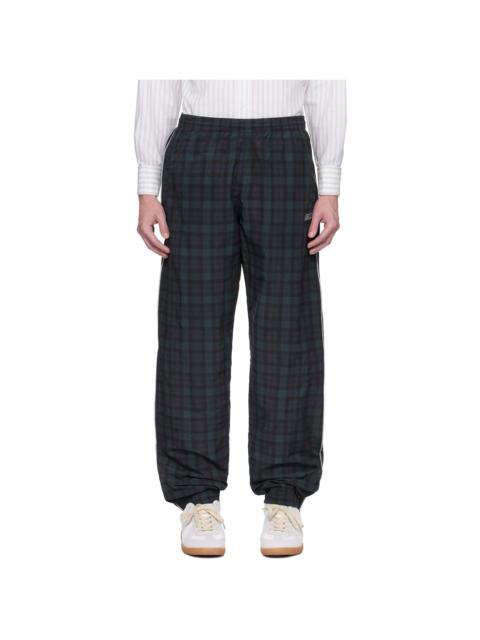 Martine Rose Navy & Green Printed Track Pants