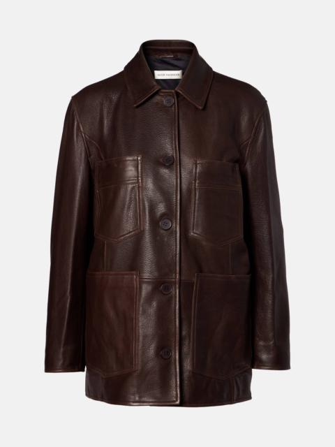 NOUR HAMMOUR Leather jacket