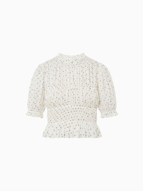 ULLA JOHNSON Rae Short Sleeve Cotton Top