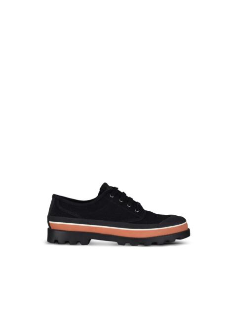 Valentino perforated-canvas lace-up sneakers