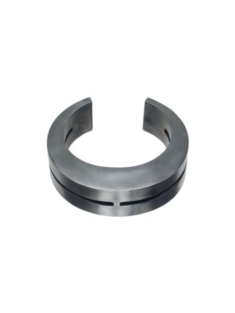 Parts of Four Gunmetal Crescent Crevice Bracelet