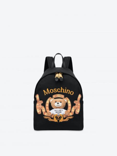 Moschino MOSCHINO TEDDY BEAR RECYCLED NYLON BACKPACK