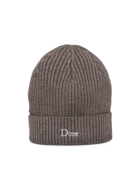 Dime ribbed-knit beanie hat