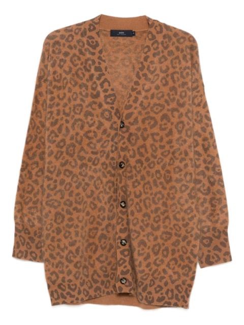arch4 Mr Dubois leopard-print cardigan
