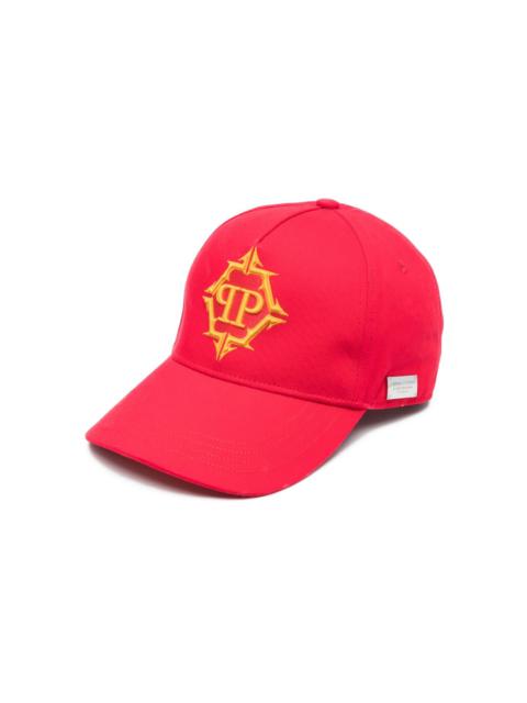 PHILIPP PLEIN Hexagon logo-embroidered baseball cap