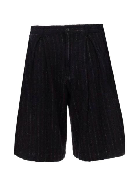 Comme Des Garçons pinstripe pleated shorts