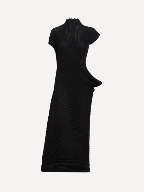 ISSEY MIYAKE Black STREAM Maxi Dress