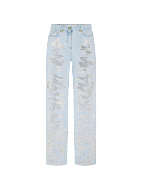 ELISABETTA FRANCHI destroyed jeans