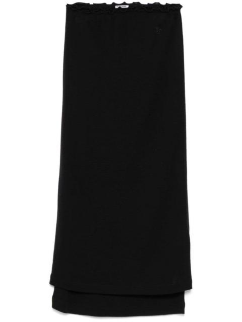 Jil Sander layered midi skirt