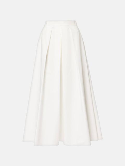 ELIE SAAB Cotton popeline midi skirt