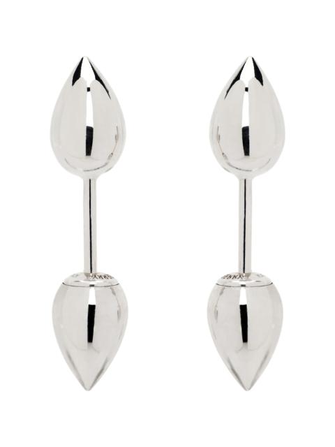 Burberry Silver Small Spear Stud Earrings