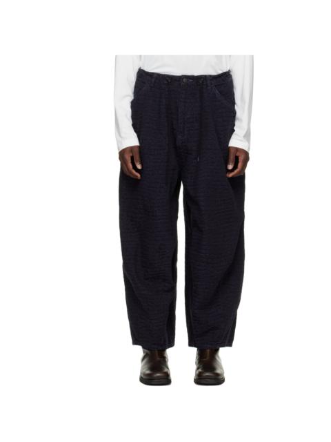NEEDLES Black Crocodile Jacquard H.D. Painter Jeans