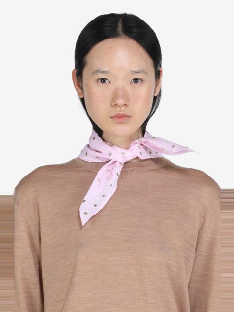 N°21 CRYSTAL-EMBELLISHED COTTON SCARF