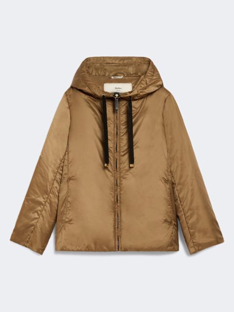 Max Mara GREENH Padded, hooded jacket in water-repellent canvas - CARAMEL