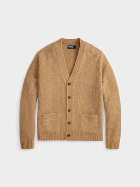 Polo Ralph Lauren Suede-Patch Wool-Cashmere Cardigan