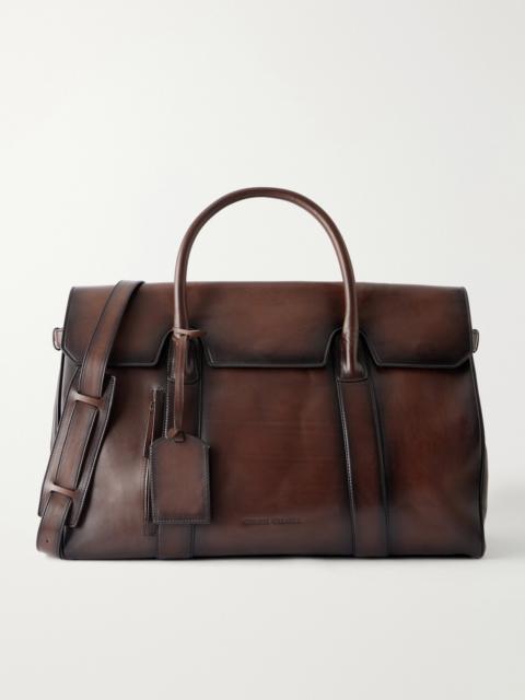 OFFICINE CREATIVE Bostonian 001 Leather Weekend Bag