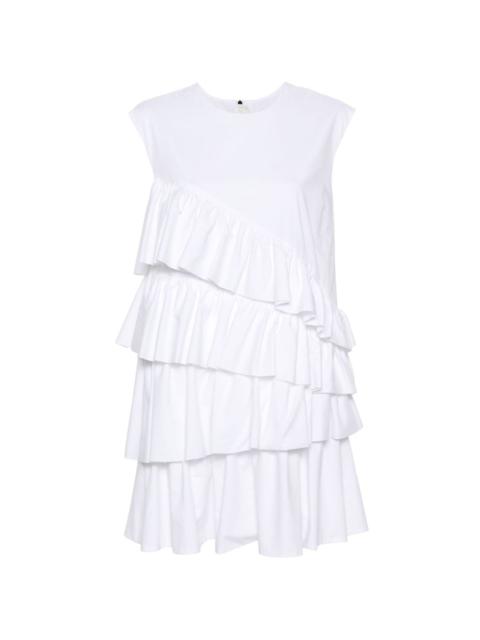 ruffle-detailing cotton dress