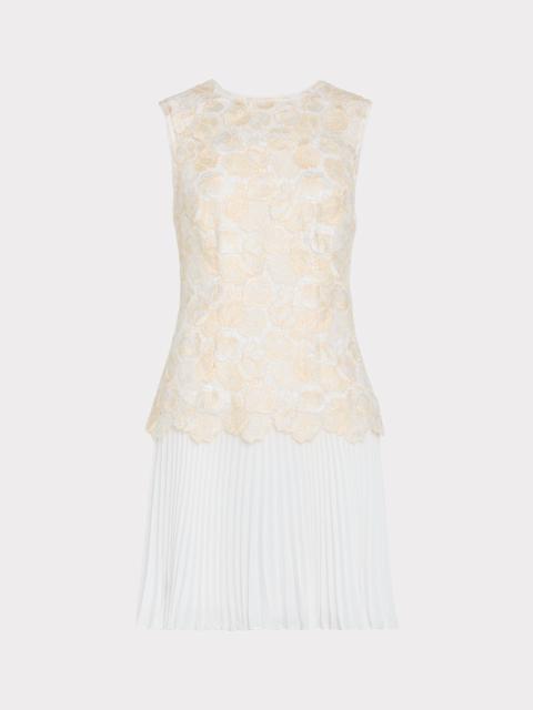MILLY Maggie Pleated Mini Dress