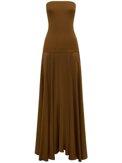 ESSE Studios Illi satin & jersey strapless dress