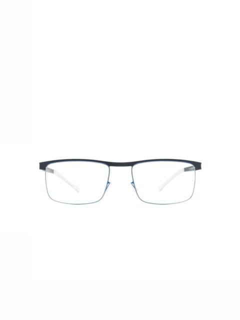 square-frame raised-bridge glasses