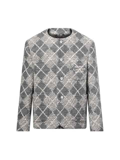Louis Vuitton Chic Collarless Wool Jacket