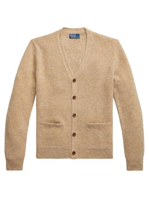 Polo Ralph Lauren Men's Wool-Alpaca-Blend Cardigan - Wheat Tan Heather