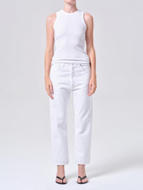 AGOLDE 90'S CROP MID RISE STRAIGHT IN MARSHMALLOW