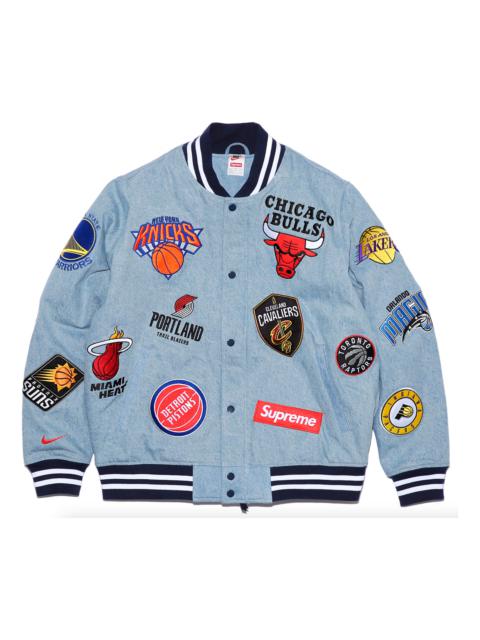 Nike Nike Lab x Supreme x NBA Warm-up Jacket 'Denim Multi' AO3632-440