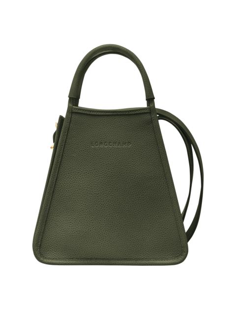 Le Foulonné S Handbag Khaki - Leather