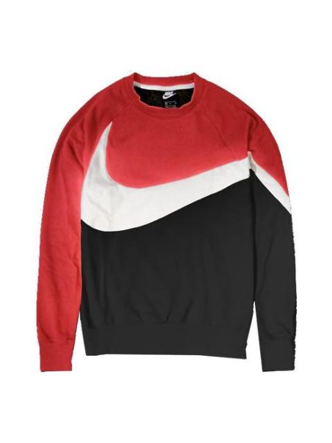 Nike Big Swoosh LOGo Sportswear French Terry Red/Black AR3089-010