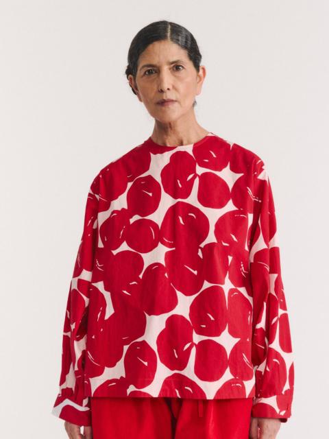 CASEY/CASEY BIGGY TOP - COT POP PRINT - RED PRINT