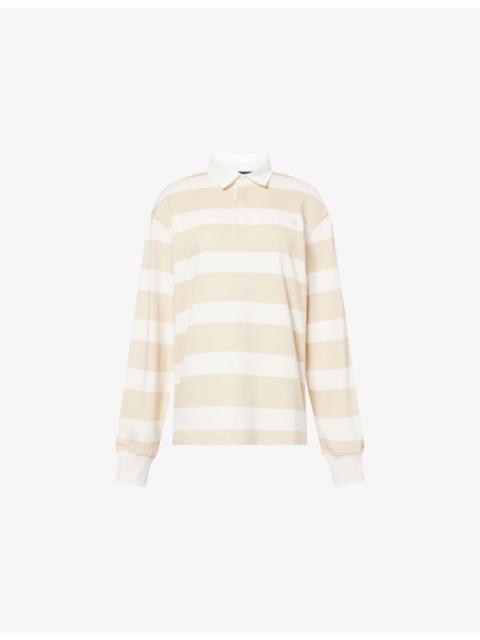 The North Face Rugby Striped Cotton Polo Sweatshirt
