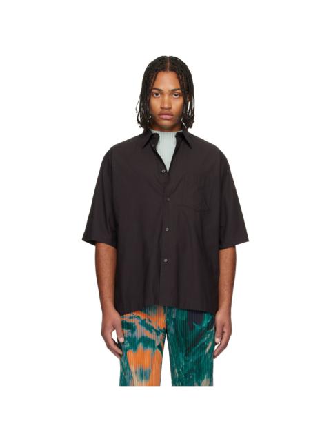 ISSEY MIYAKE Brown Streamline Shirt